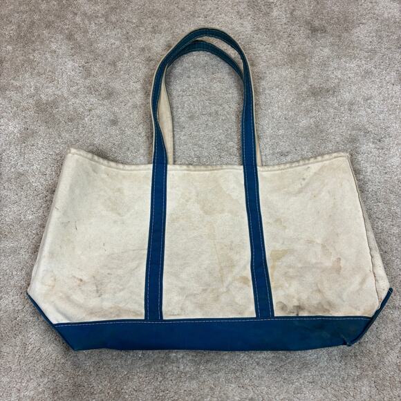 Vintage 90s LL Bean Boat And Tote Bag 13"x22" Armenia Turkey - Picture 3 of 14
